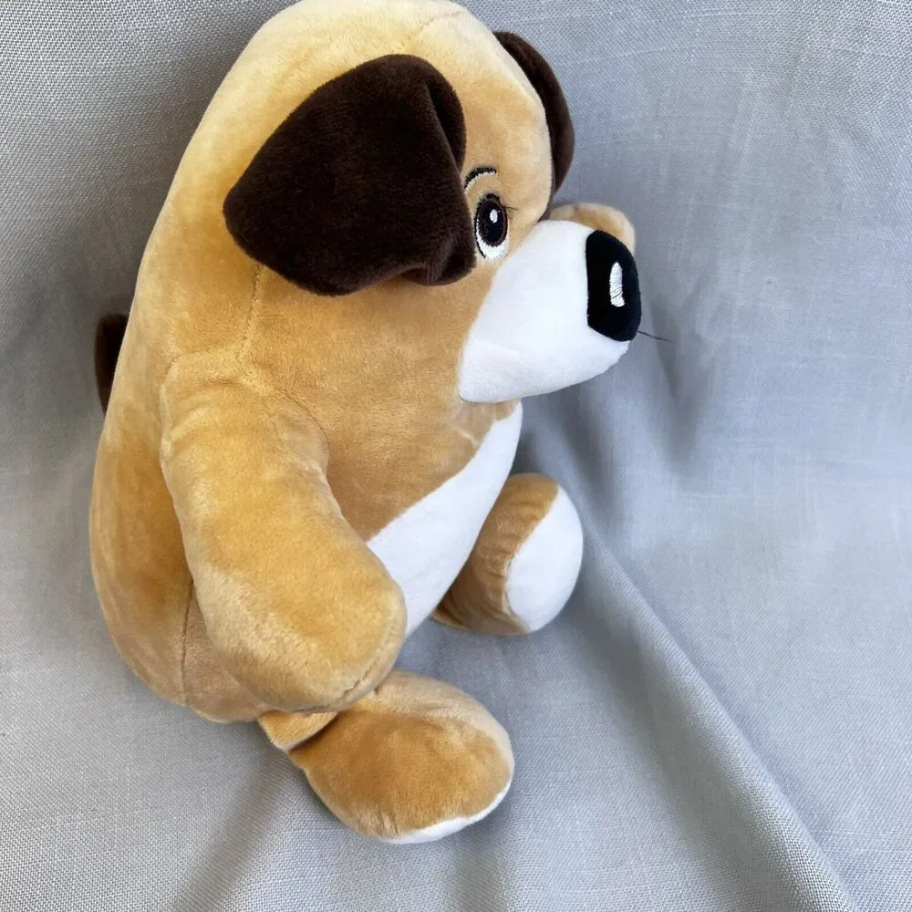 Liam Nathan Progressive Plush Stuffed Dog Brown Tan White Puppy Pet